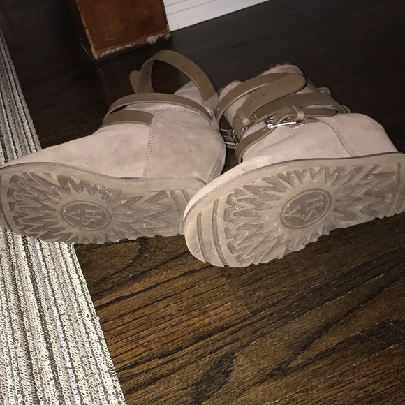 Suede wedge winter boots - Picture 3 of 4